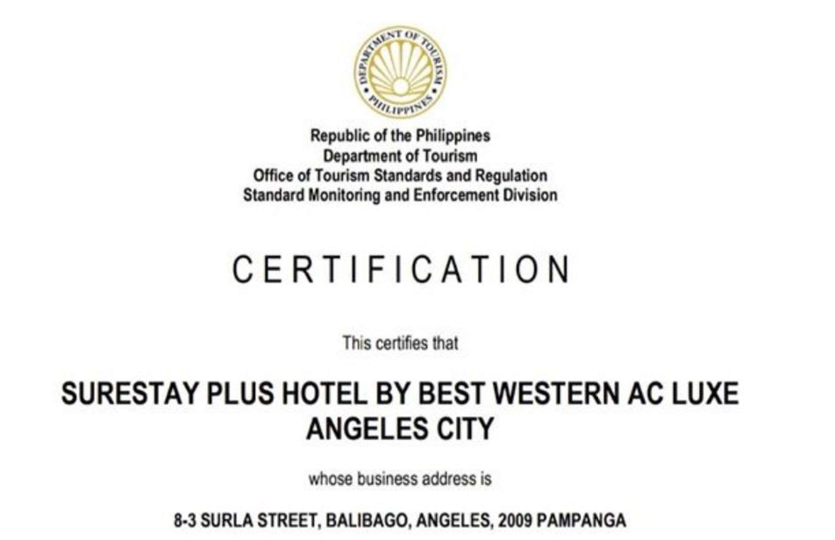 Surestay Plus Hotel By Best Western Ac Luxe Angeles City Экстерьер фото